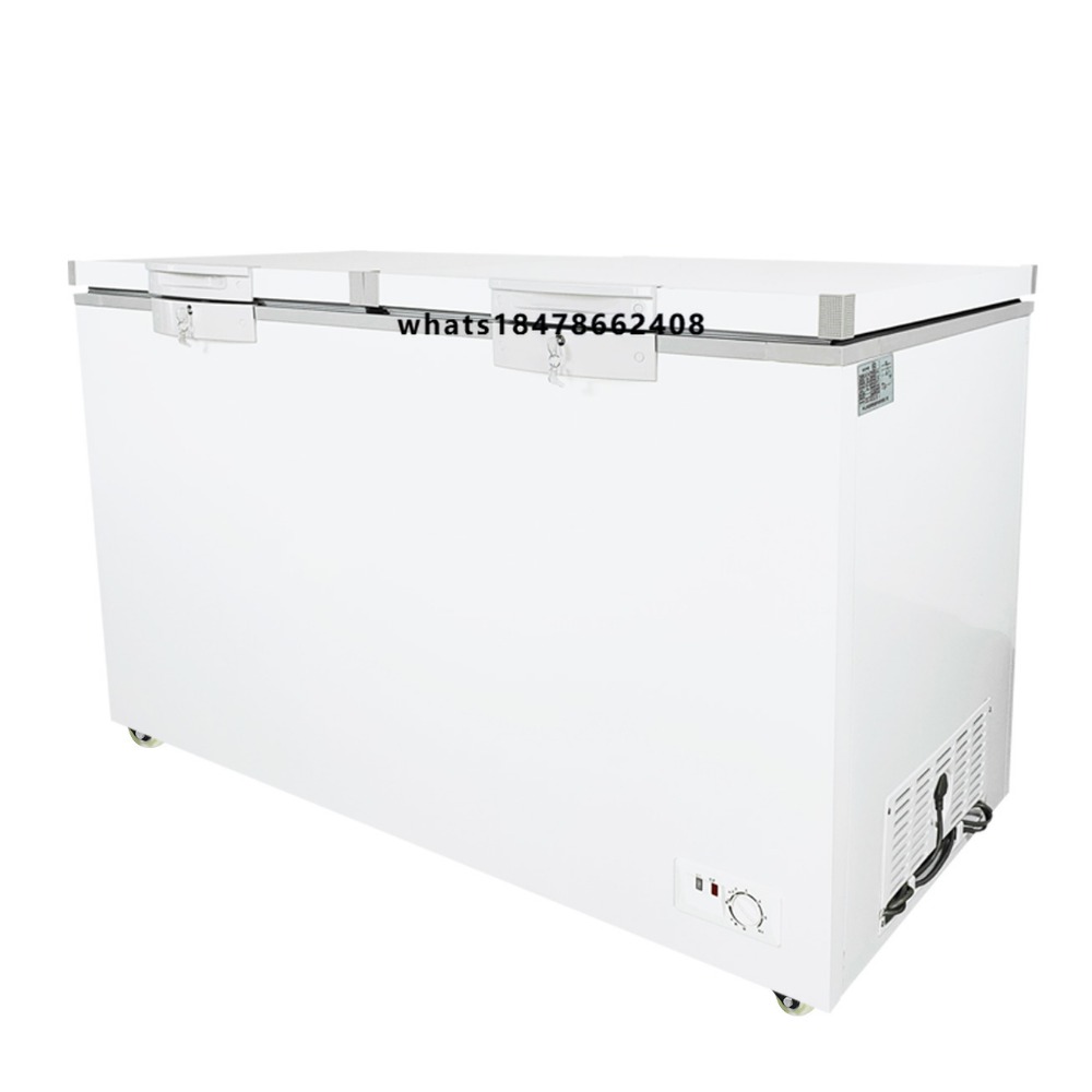Commercial Chest Freezer - Double Doors Horizontal Freezer Refrigerator Commercial