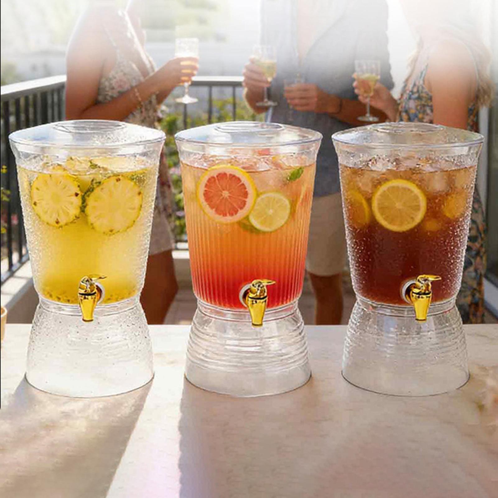Cold Drink Dispenser - Drink Dispenser 6L Iced Beverage Container