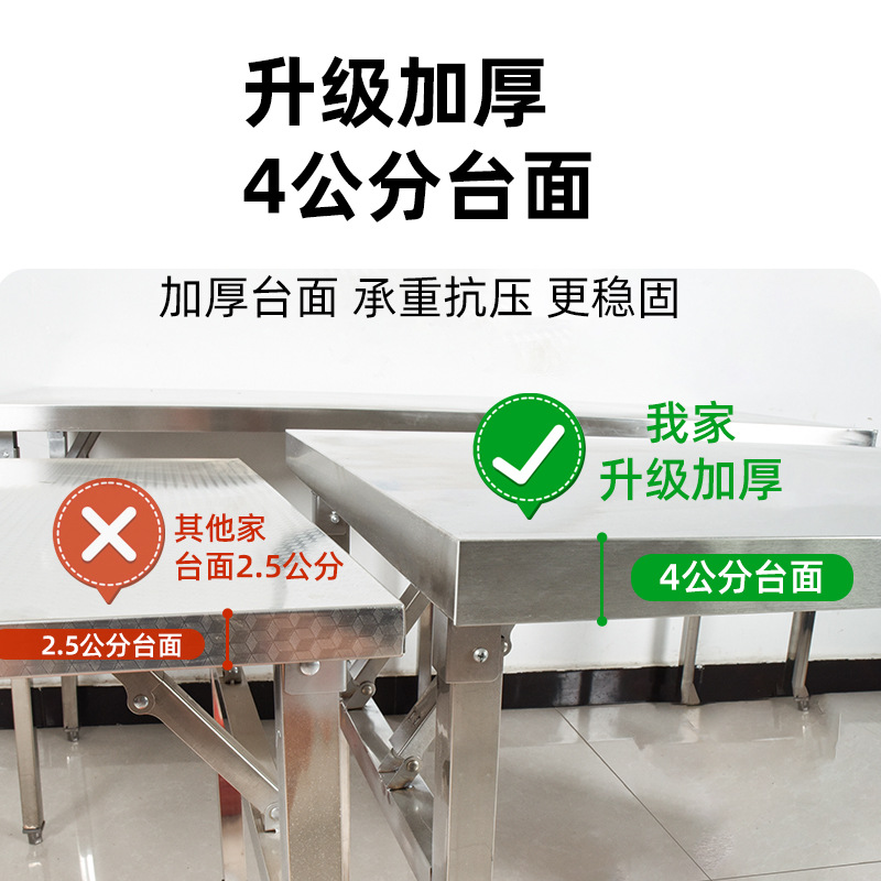 Stainless steel folding table  - Commercial Kitchen Rental ulasan dan harga