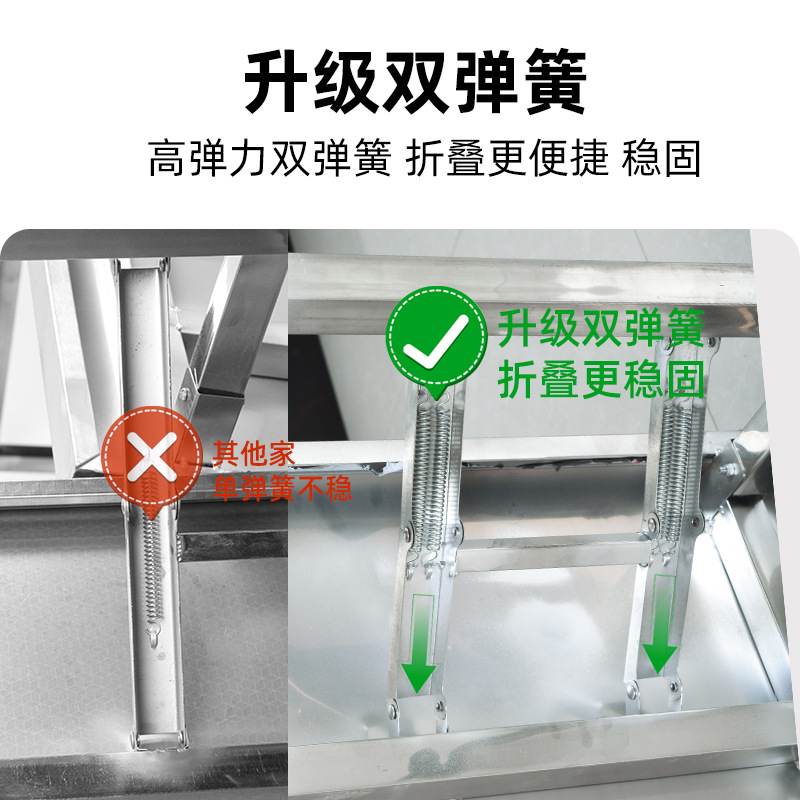 Stainless steel folding table  - Commercial Kitchen Rental ulasan dan harga