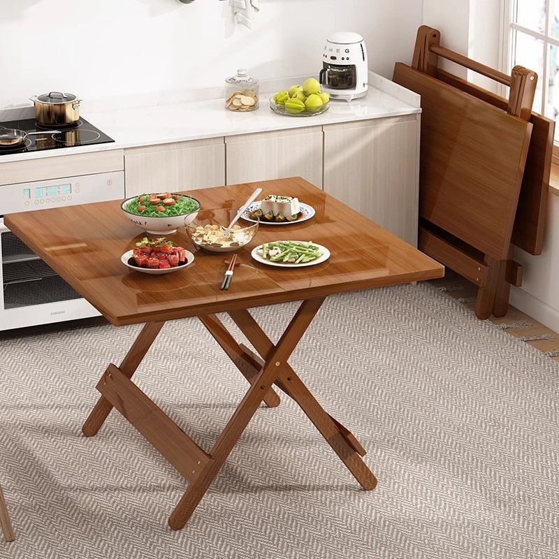 Solid Wood Foldable Dining Tab - Commercial Kitchen Rental ulasan dan harga