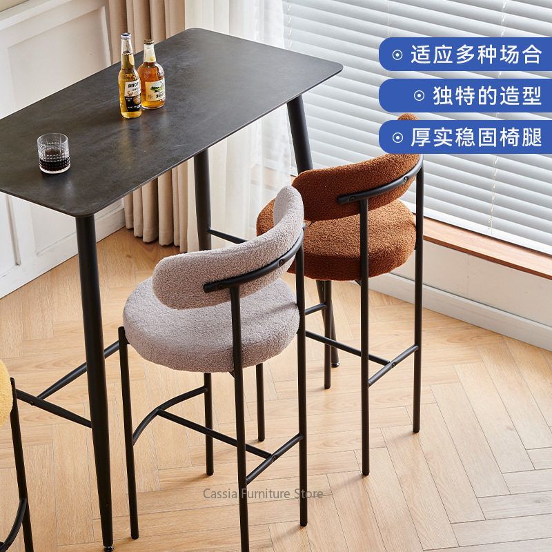 Bar Stool with Backrest for Ki - Commercial Kitchen Counter ulasan dan harga