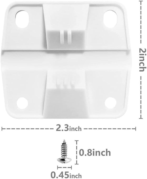 2Pcs White Plastic Cooler Hing - Commercial Chest Freezer ulasan dan harga