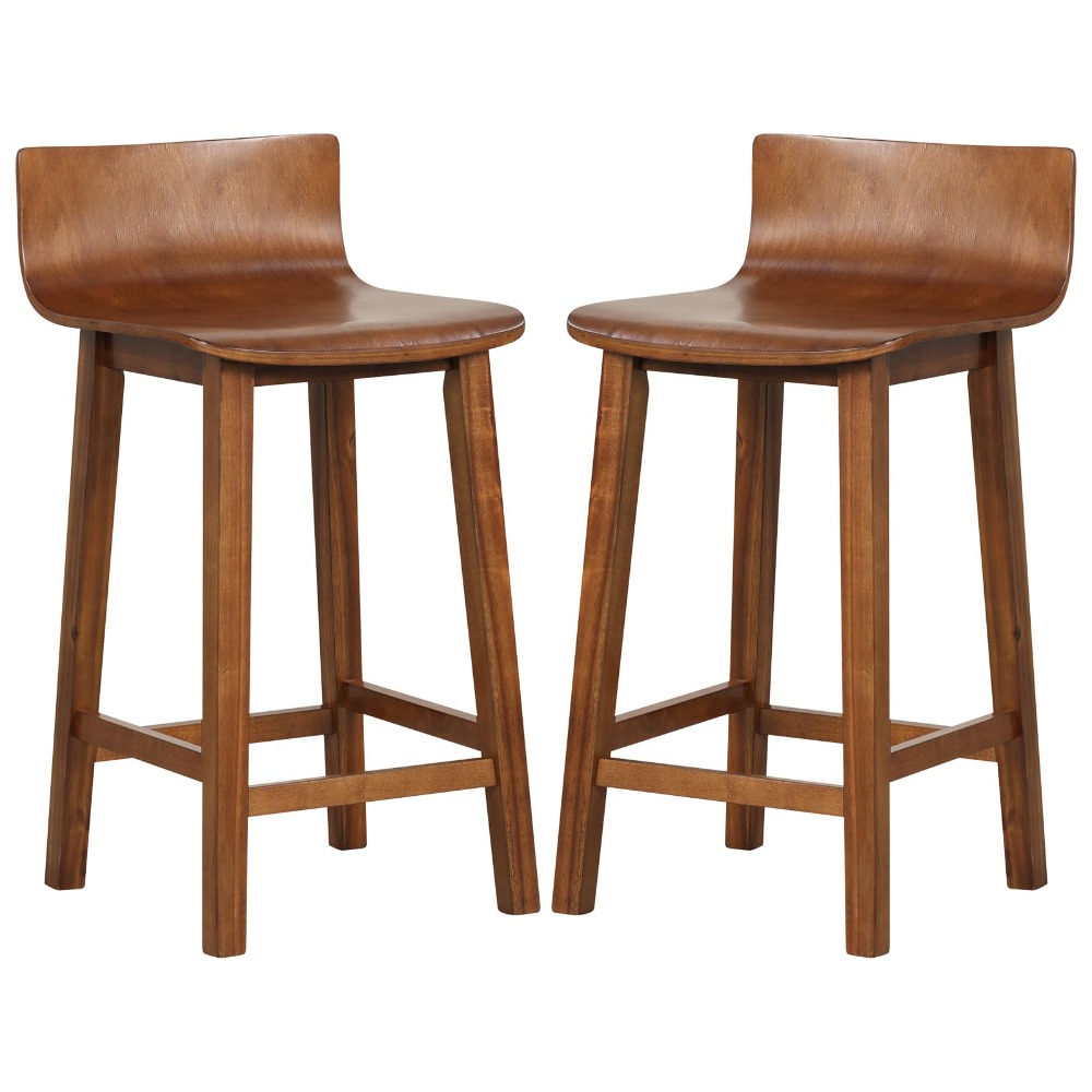 24.5-inch Solid Wood Bar Stool - Commercial Kitchen Counter ulasan dan harga