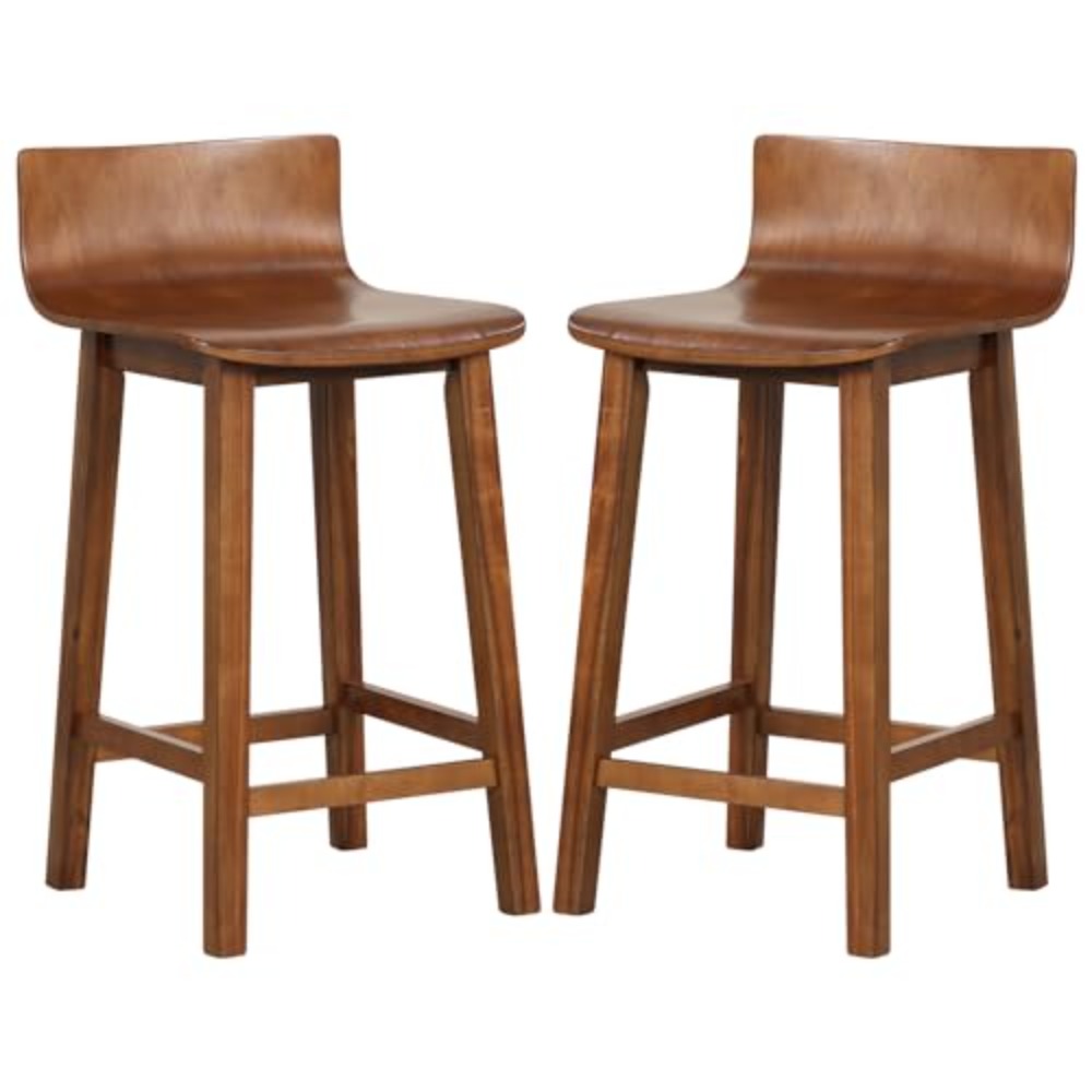 24.5-inch Solid Wood Bar Stool - Commercial Kitchen Counter ulasan dan harga