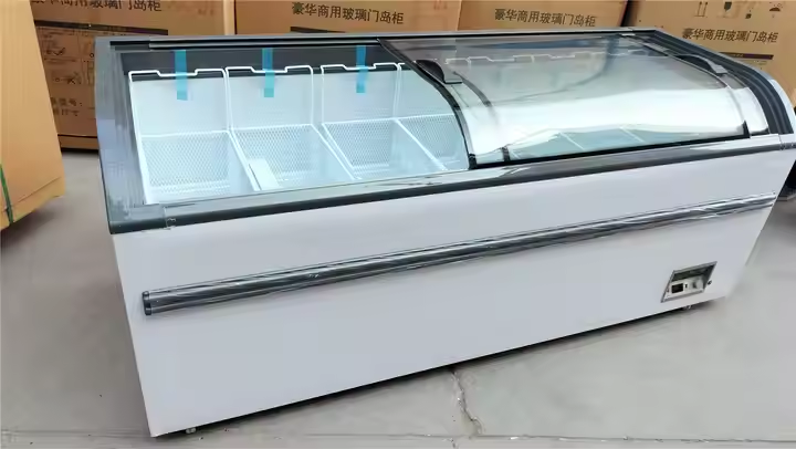 Commercial curved top glass sl - Commercial Chest Freezer ulasan dan harga