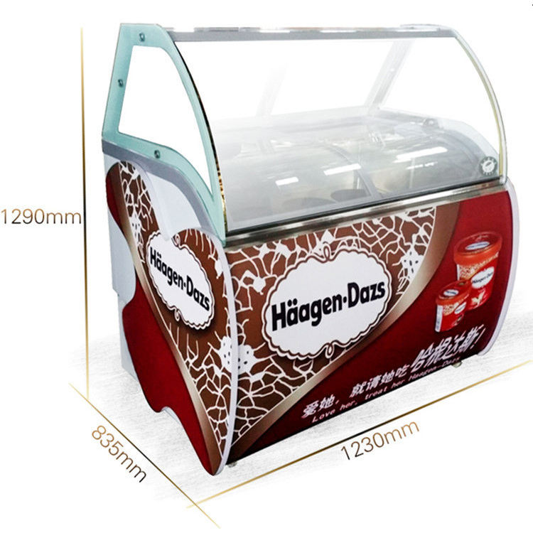 QDMECH Ice Cream Display Chest - Commercial Chest Freezer ulasan dan harga