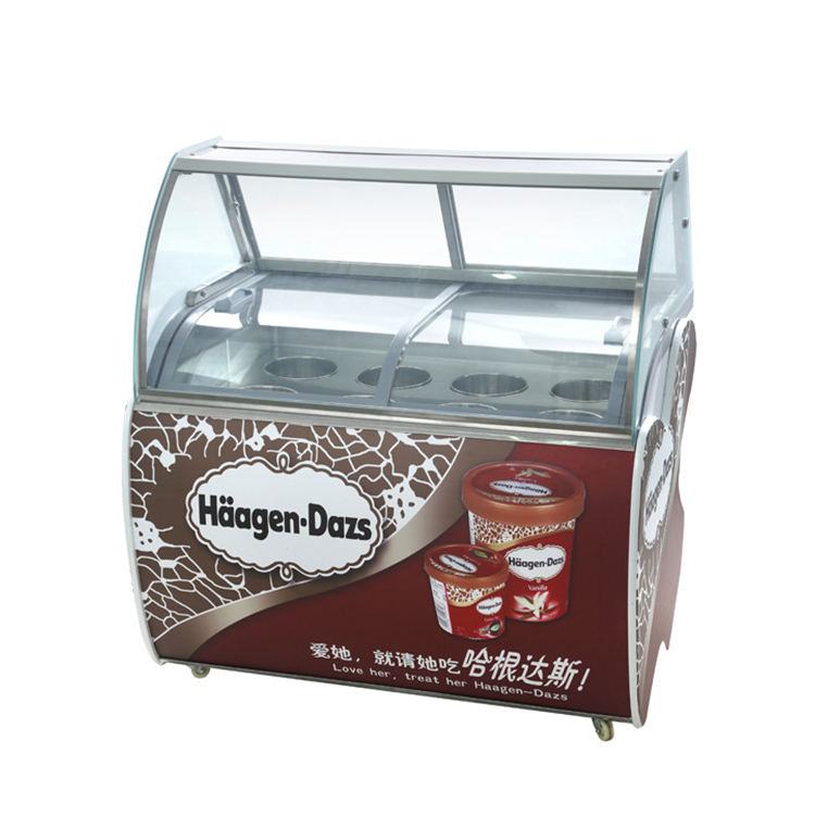 QDMECH Ice Cream Display Chest - Commercial Chest Freezer ulasan dan harga