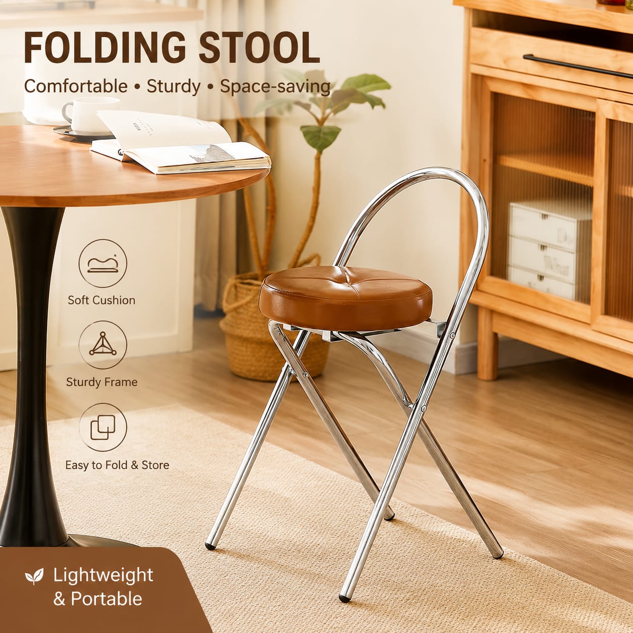 Mid-Century Modern Folding Bar - Commercial Kitchen Counter ulasan dan harga