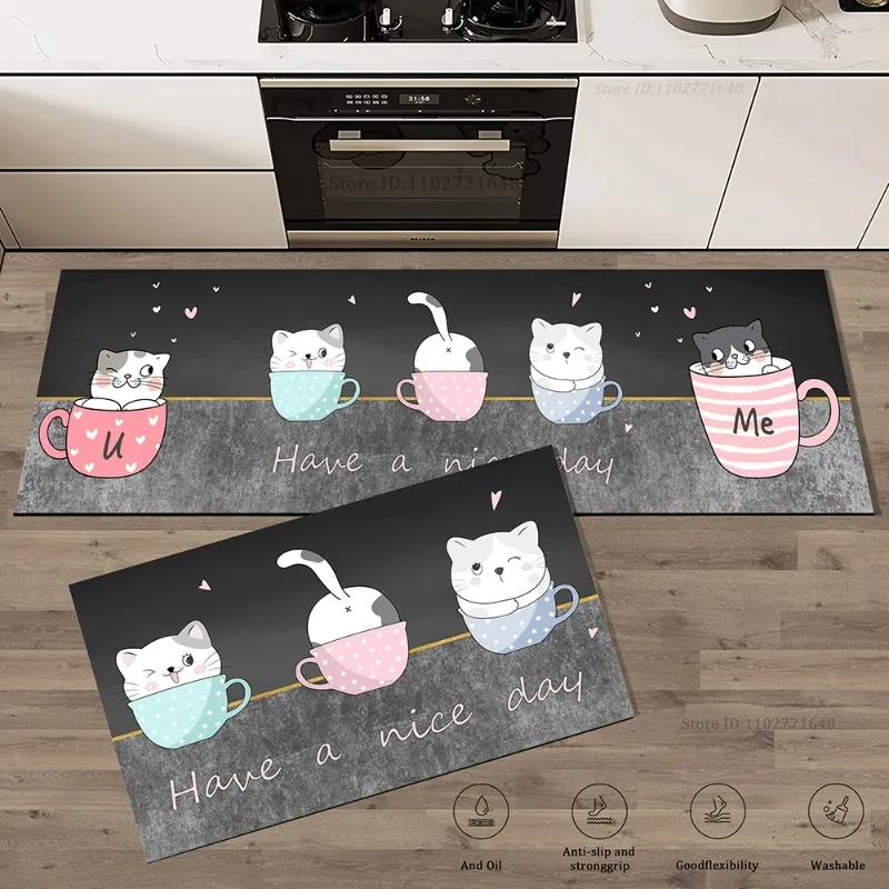 Cat Kitchen Corner  Long Floor - Commercial Kitchen Vinyl ulasan dan harga